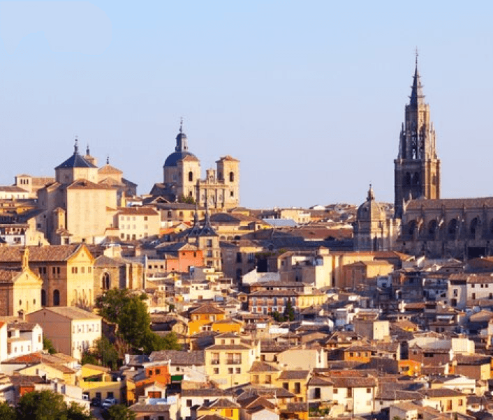 Toledo Medieval City in Spain Panoramic View